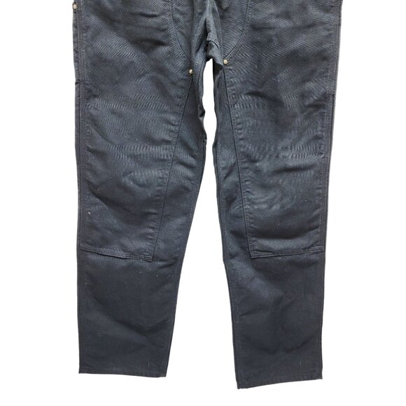 Carhartt Loose Fit Washed Duck Double-Front Utility Work Pants 36x36 Black Mens - Picture 12 of 12